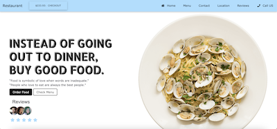 View and Publish Smart Restaurant Template